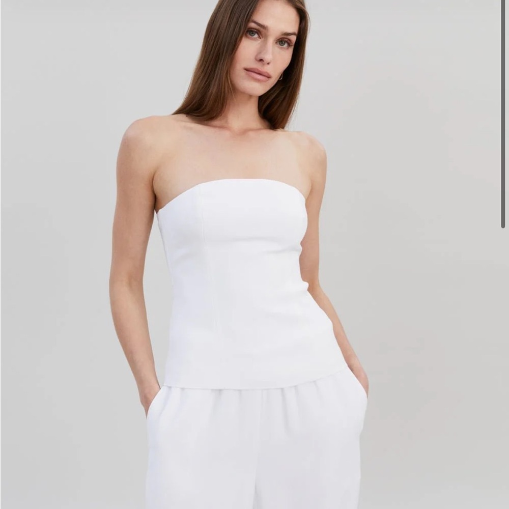 Solid & Striped the Tori Tube Top in White Size M NWT